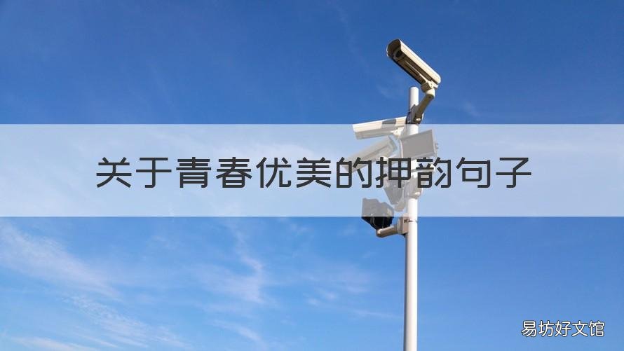 关于青春优美的押韵句子 关于青春优美的押韵句子短句