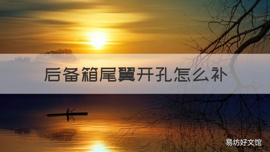 后备箱尾翼开孔怎么补 汽车尾翼拆后的孔怎么处理