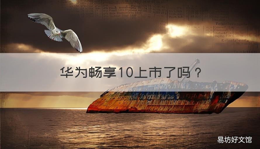 华为畅享10上市了吗 华为畅享10哪年上市的