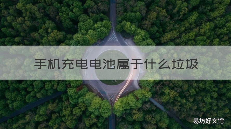 手机充电电池属于什么垃圾 充电的电池属于什么垃圾
