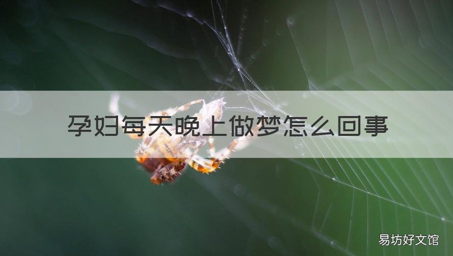 孕妇每天晚上做梦怎么回事 孕妇每天晚上做梦怎么办