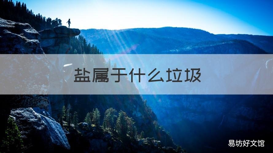 盐属于什么垃圾 盐属于什么垃圾分类