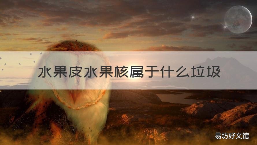 水果皮水果核属于什么垃圾 水果核属于什么垃圾?