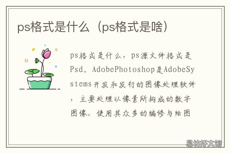 ps格式是什么 常见的ps格式有哪些?