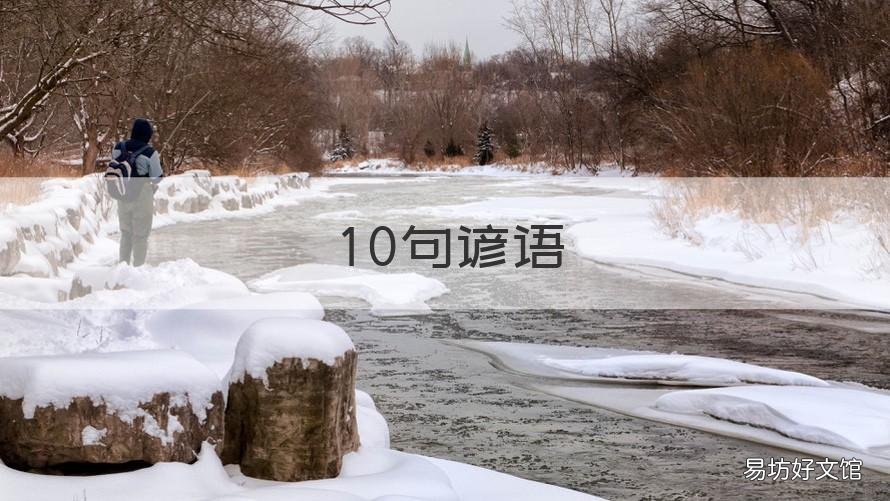 10句谚语 10句谚语和10句歇后语
