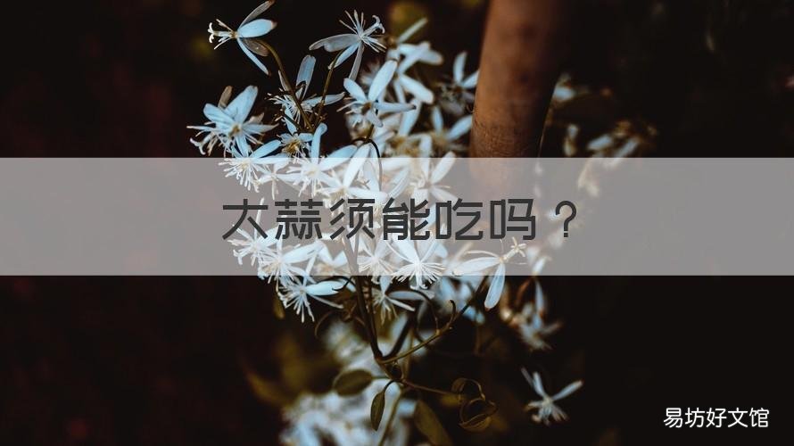 大蒜须能吃吗 大蒜须能吃吗怎么做好吃