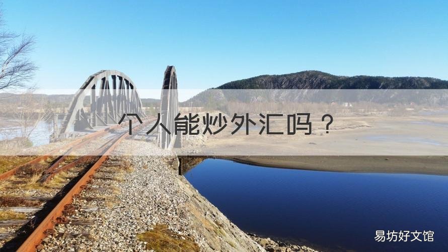 个人能炒外汇吗 个人炒外汇赚钱吗