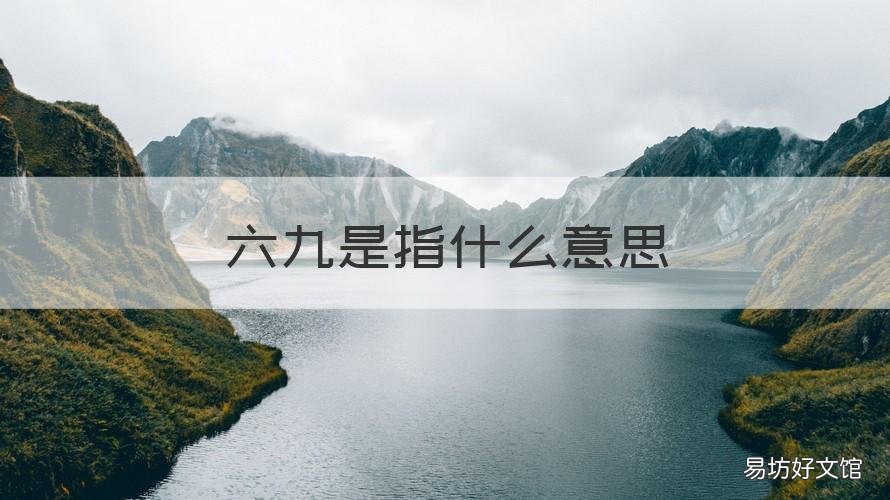 六九是指什么意思 六九是指什么意思啊