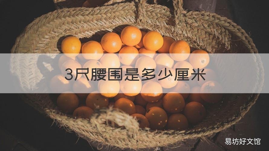 3尺腰围是多少厘米 3尺腰围是多少厘米多少码