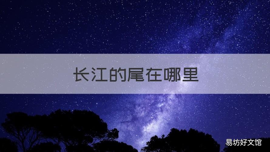 长江的尾在哪里 长江尾在哪里?