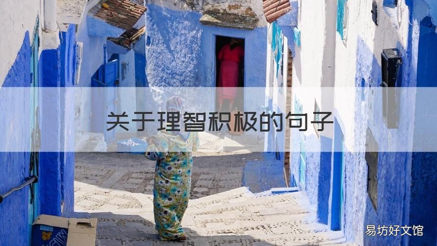 关于理智积极的句子 关于理智积极的句子简短