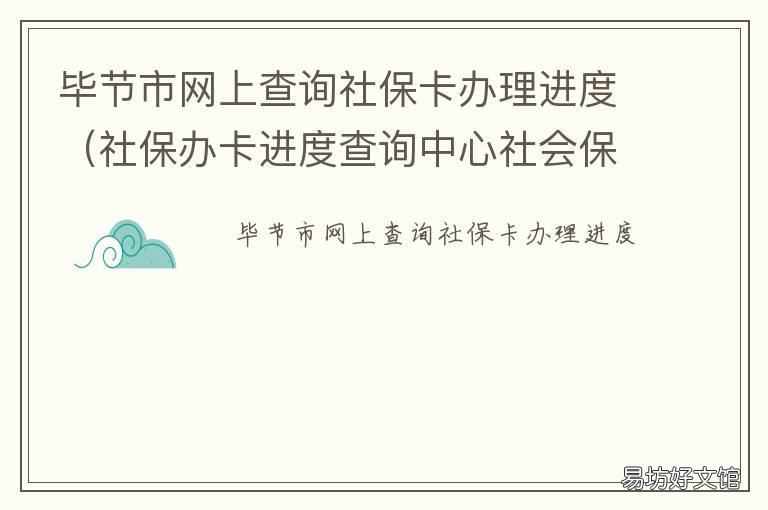 毕节市网上查询社保卡办理进度 毕节社保查询个人账户登录