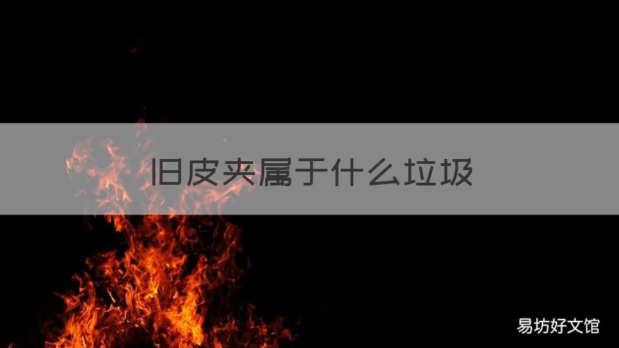 旧皮夹属于什么垃圾 旧皮夹属于什么垃圾类