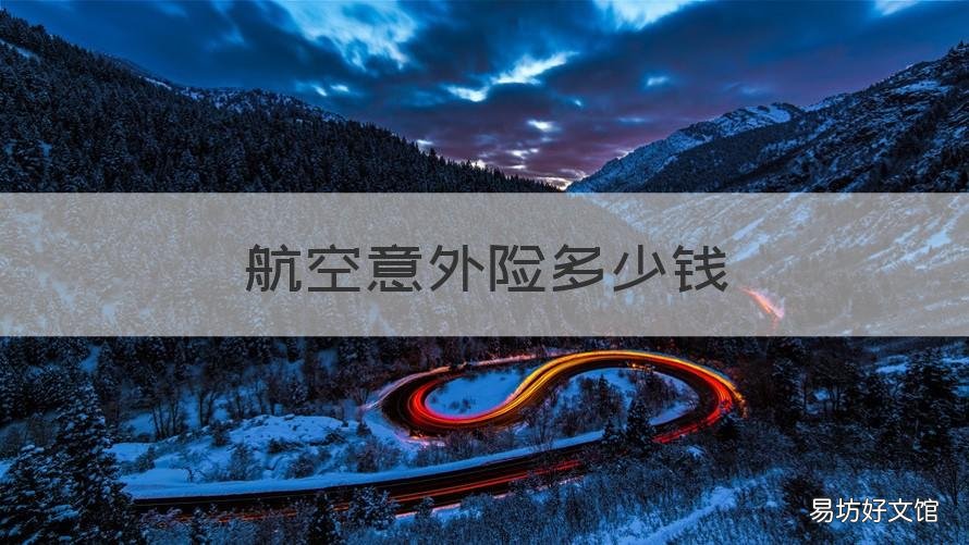 航空意外险多少钱 机场购买航空意外险多少钱