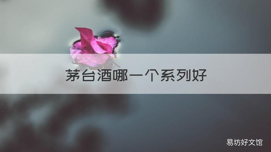 茅台酒哪一个系列好 茅台哪个酒哪个系列好