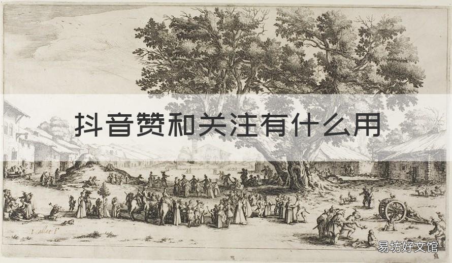 抖音赞和关注有什么用 抖音里面的点赞和关注有什么用?