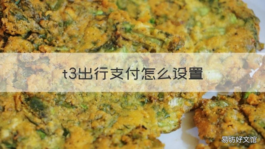 t3出行支付怎么设置 t3出行支付设置在哪里