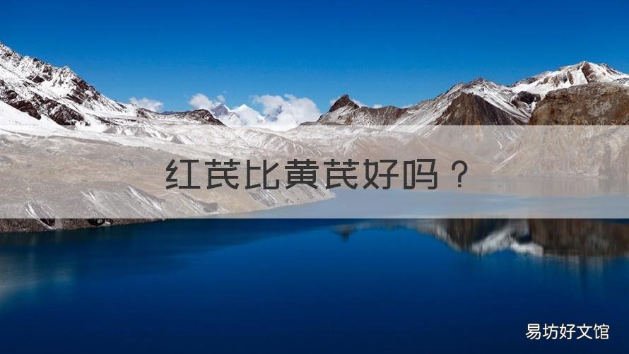 红芪比黄芪好吗 红芪与黄芪哪个好