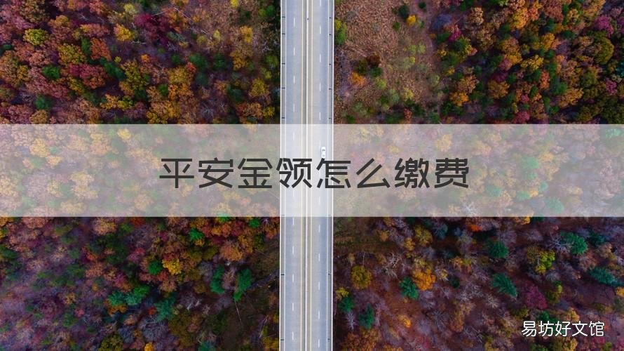 平安金领怎么缴费 平安保险怎么领钱
