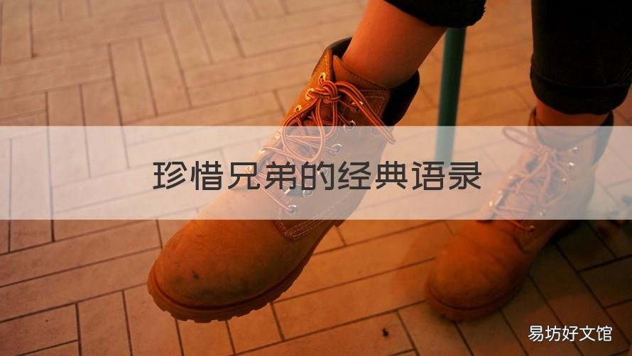 珍惜兄弟的经典语录 珍惜好兄弟的句子
