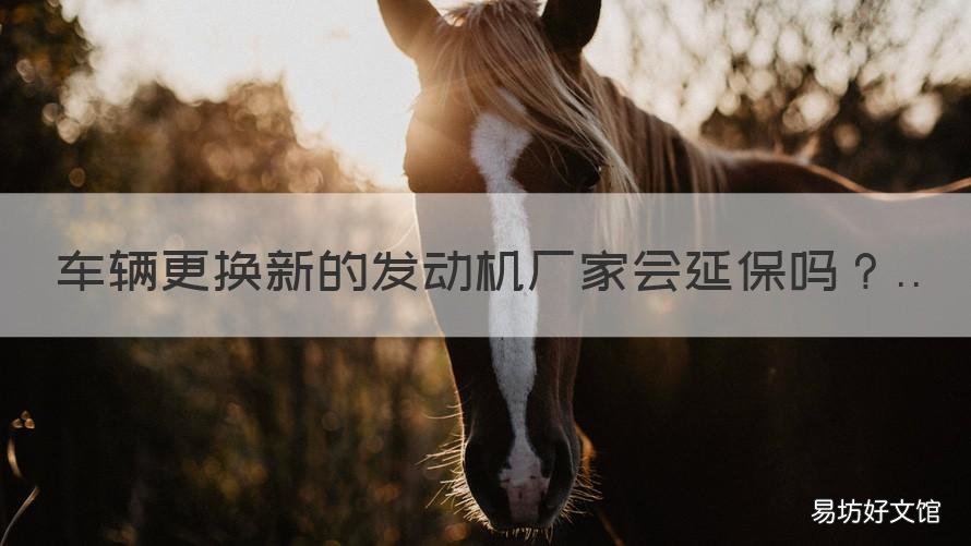 车辆更换新的发动机厂家会延保吗 车辆更换新的发动机厂家会延期吗