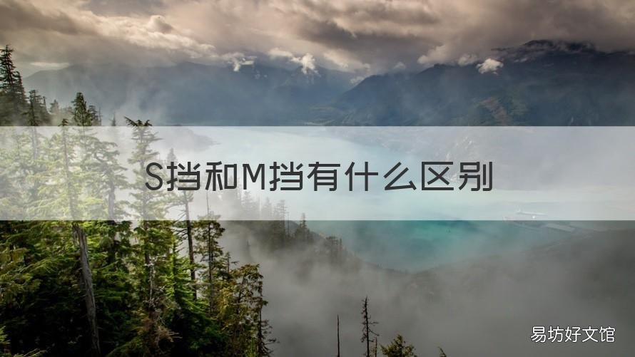 S挡和M挡有什么区别 s挡跟m挡