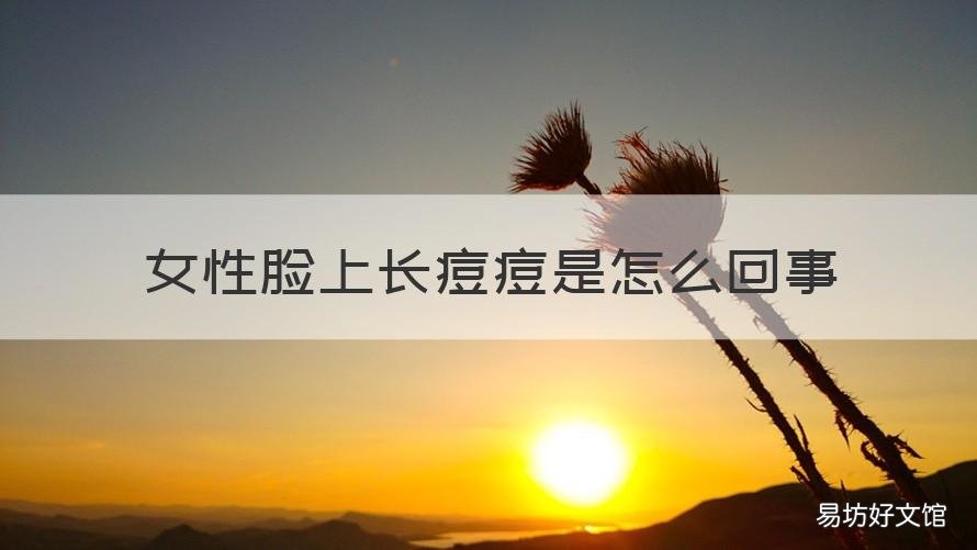 女性脸上长痘痘是怎么回事 女性脸上长痘痘是怎么回事啊
