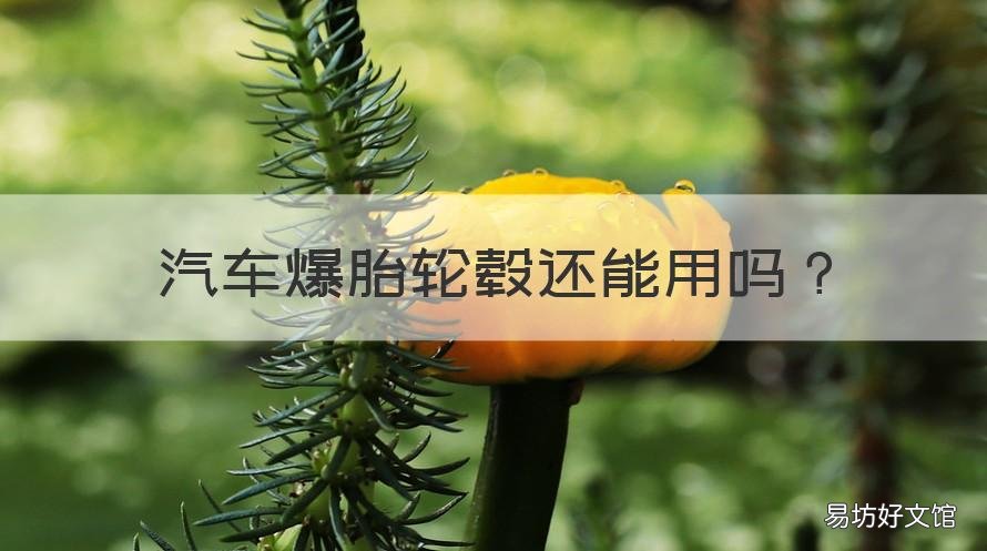 汽车爆胎轮毂还能用吗 车子爆胎轮毂还能用吗