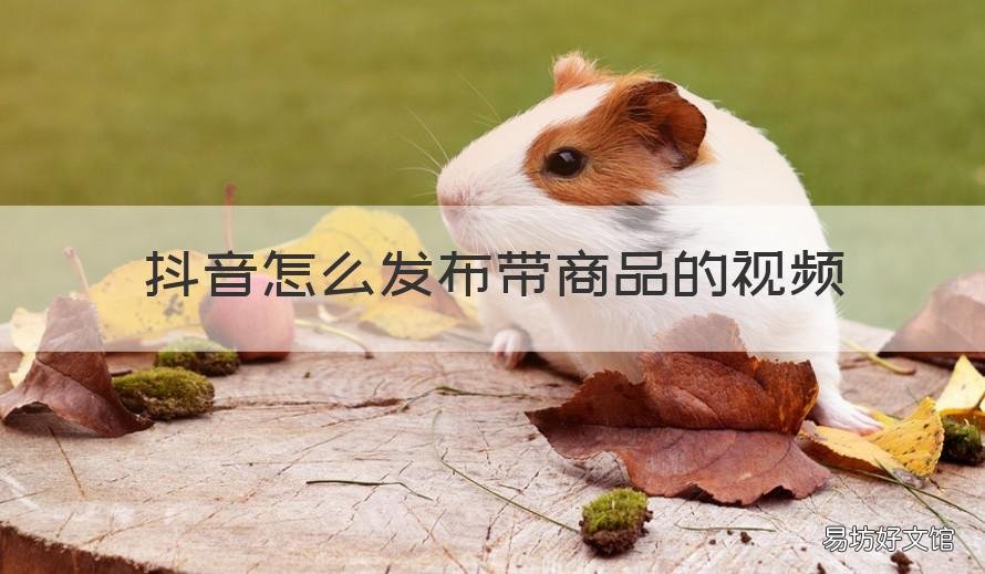 抖音怎么发布带商品的视频 抖音怎么发布带商品的视频赚钱
