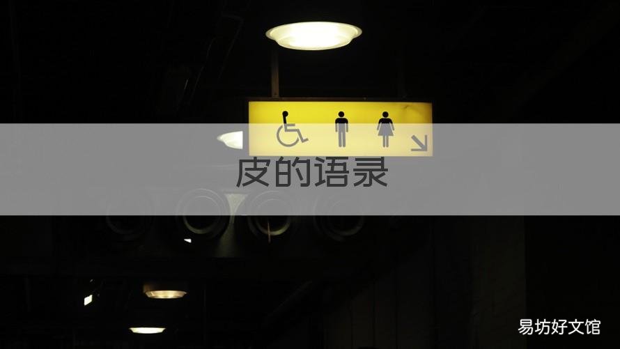 皮的语录 皮皮的经典语录