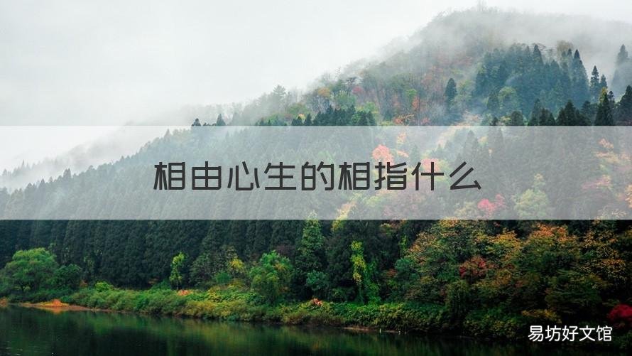 相由心生的相指什么 相由心生是什么
