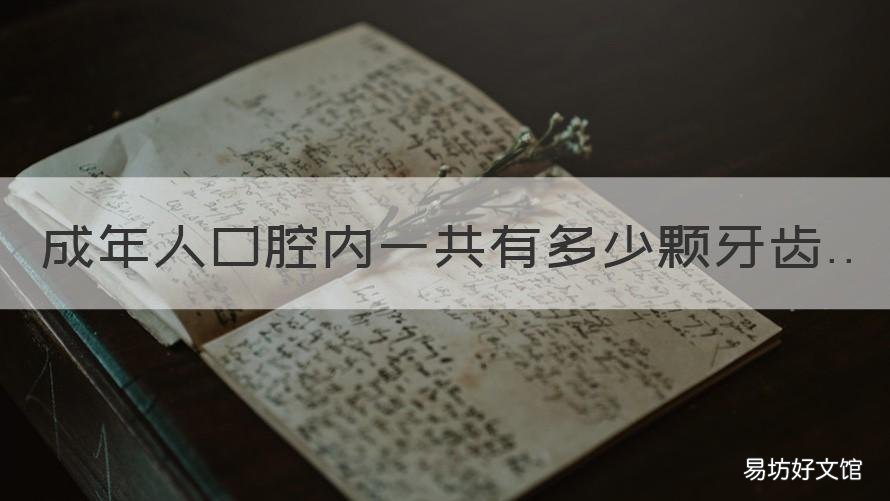 成年人口腔内一共有多少颗牙齿 成人口腔共有几颗牙