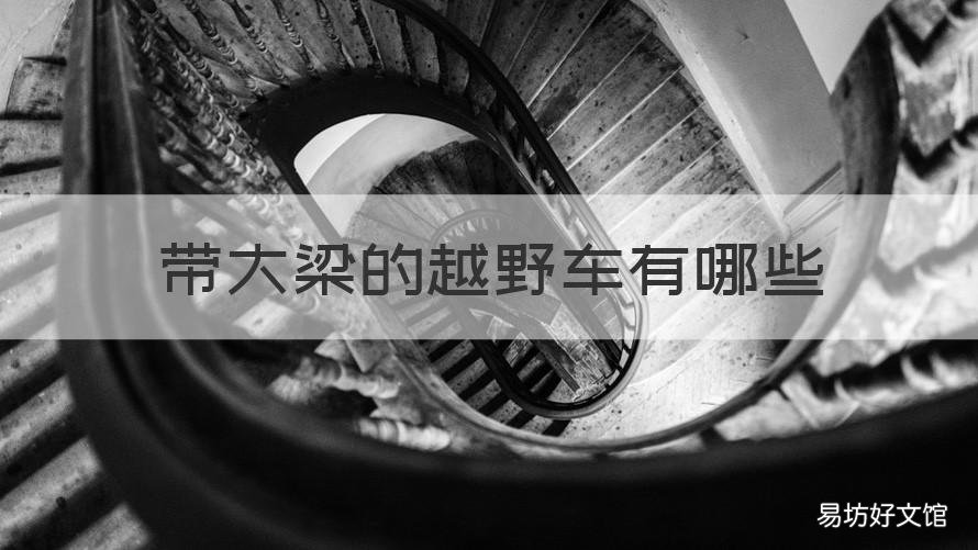带大梁的越野车有哪些 带大梁的越野车是承载车身吗
