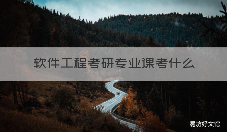 软件工程考研专业课考什么 软件工程学什么课程考研