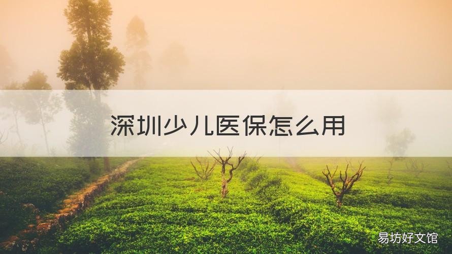 深圳少儿医保怎么用 深圳少儿医保怎么用手机绑定社康