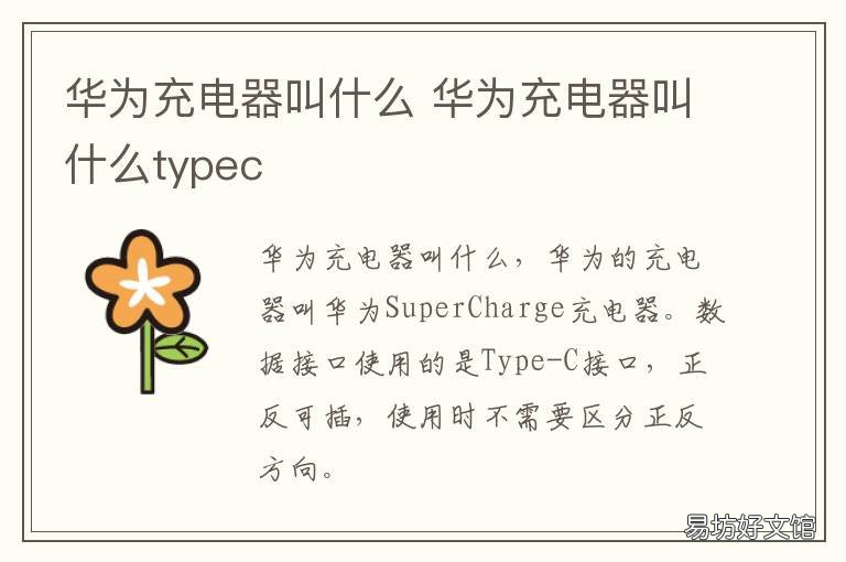 华为充电器叫什么 华为充电器叫什么名字怎么读