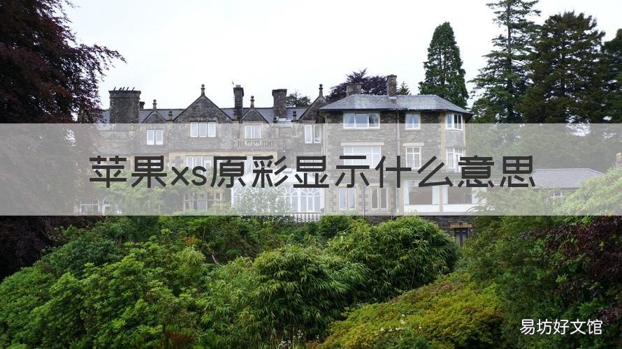 苹果xs原彩显示什么意思 苹果xs没有原彩显示怎么回事