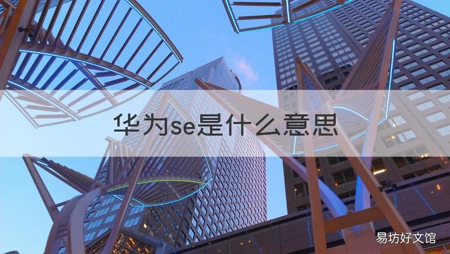 华为se是什么意思 华为se是什么意思中文