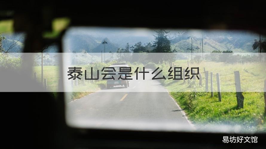 泰山会是什么组织 组建泰山会的人