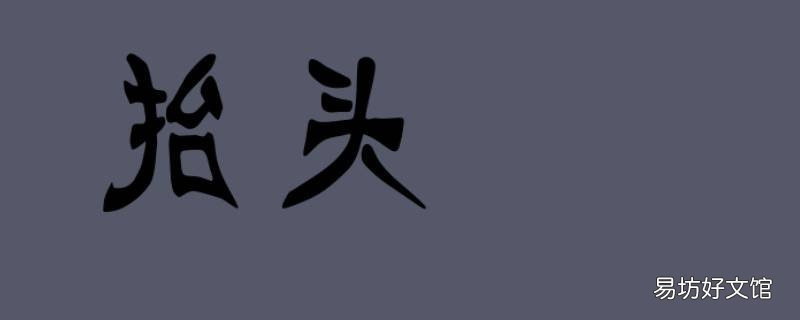 文件抬头是指 文档抬头是什么