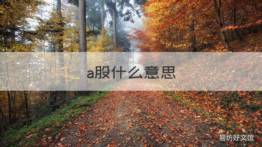 a股什么意思 a股是什么意思?