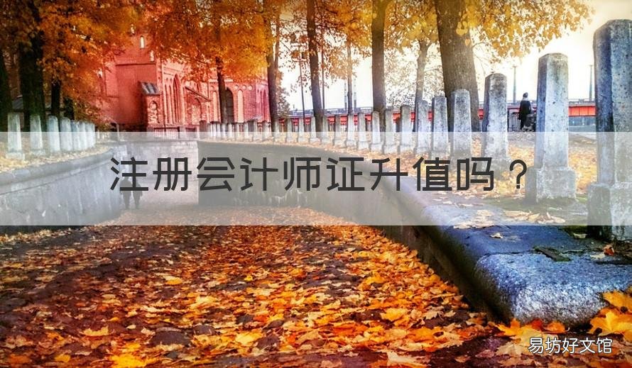 注册会计师证升值吗 注册会计师证好不好