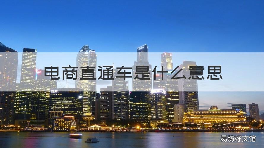 电商直通车是什么意思