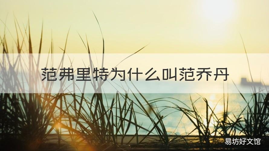 范弗里特为什么叫范乔丹 范乔丹nba