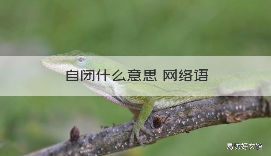 自闭什么意思 网络语 自闭了网络流行语
