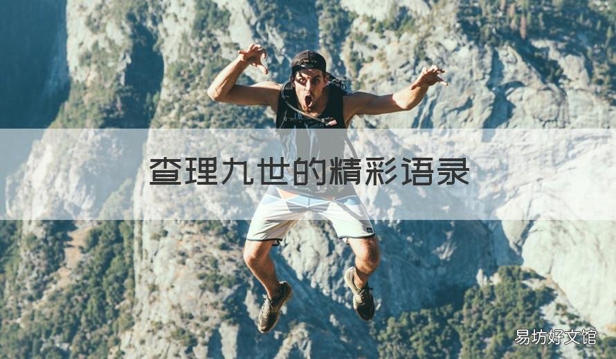 查理九世的精彩语录 查理九世 名句
