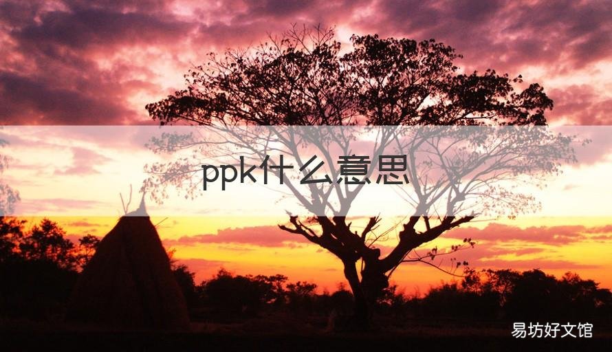 ppk什么意思 质量ppk什么意思