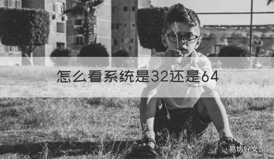 怎么看系统是32还是64