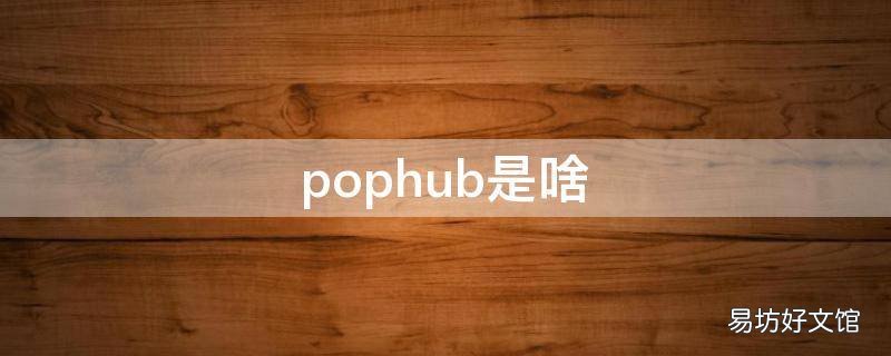 pophub是啥