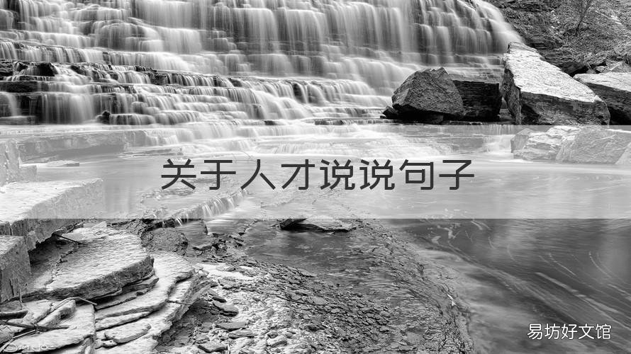 关于人才说说句子 形容人才的句子怎么说